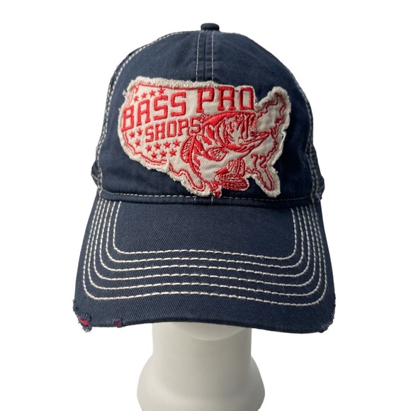 Bass Pro Shops Other - Bass Pro Shops Hat American Embroidered Patch Red Blue
